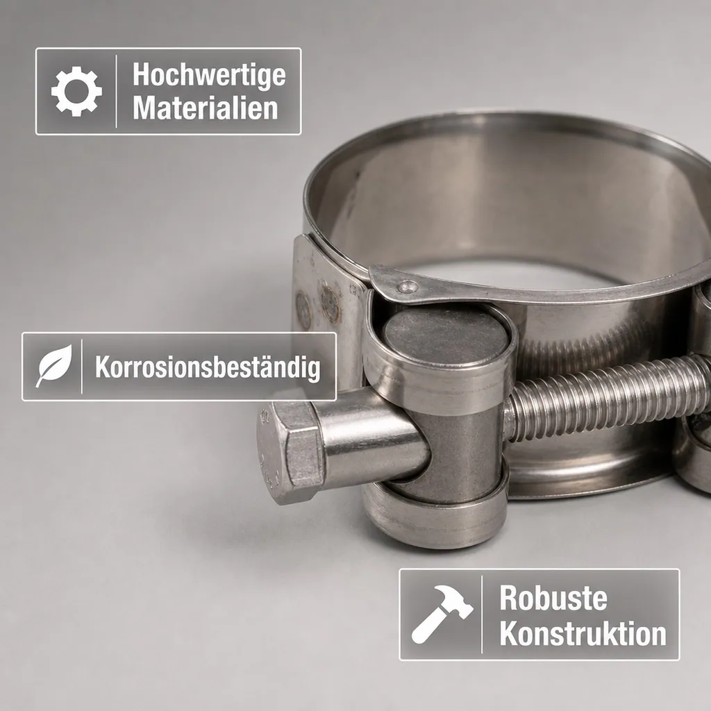 Gelenkbolzenschelle 121-130mm, Spannbackenschelle, Schlauchschelle DIN 3017