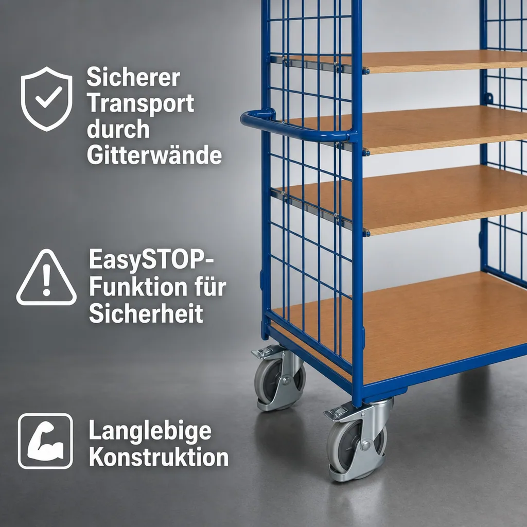 Paketwagen, Transportwagen 400 kg Traglast, Etagenwagen