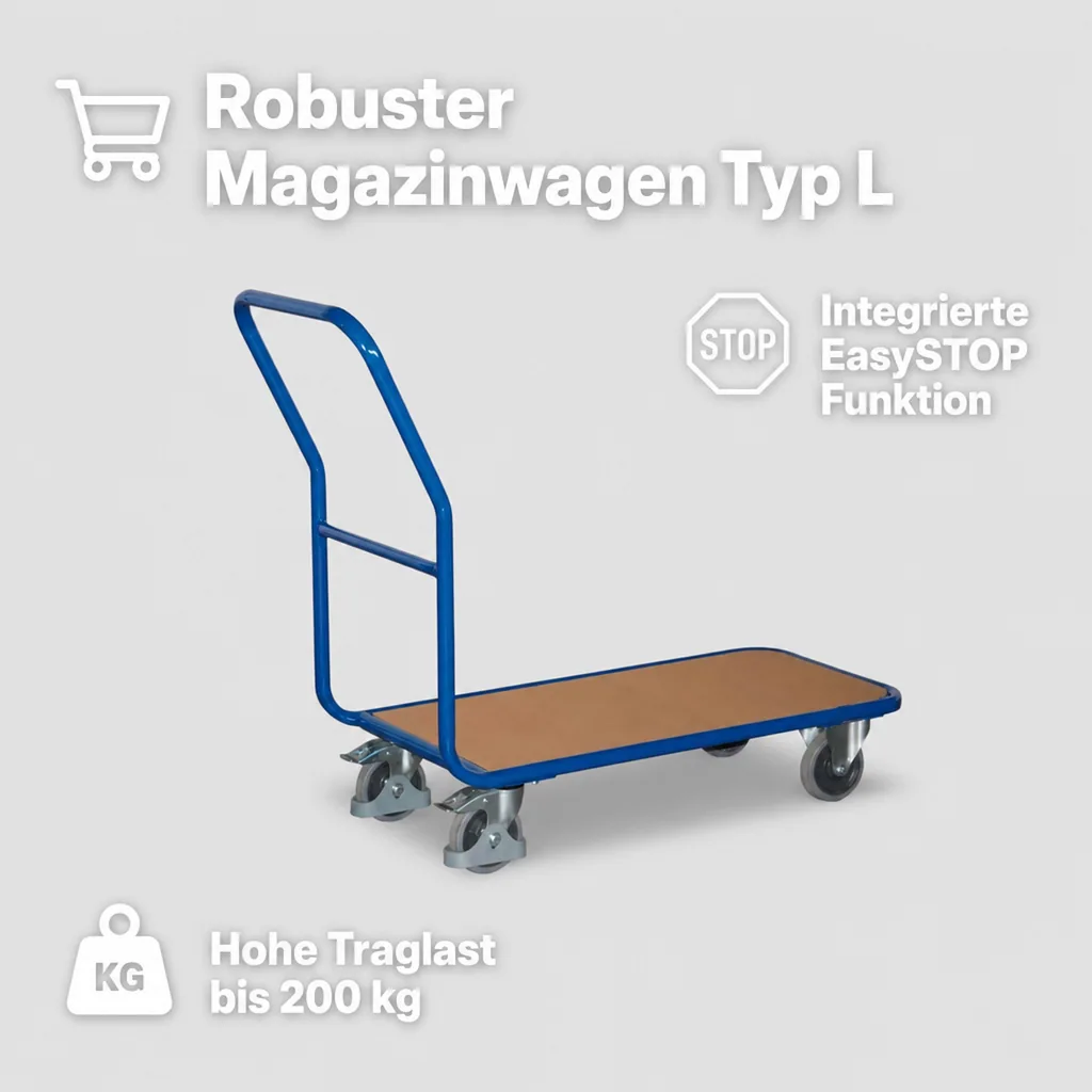 Magazinwagen Typ L + EasySTOP