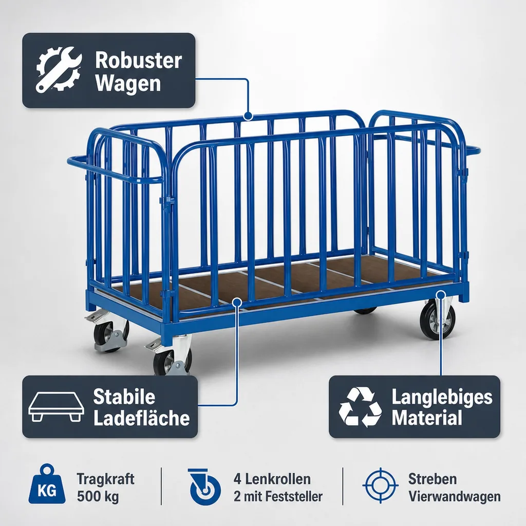Streben Vierwandwagen 500 kg Typ S (TG)