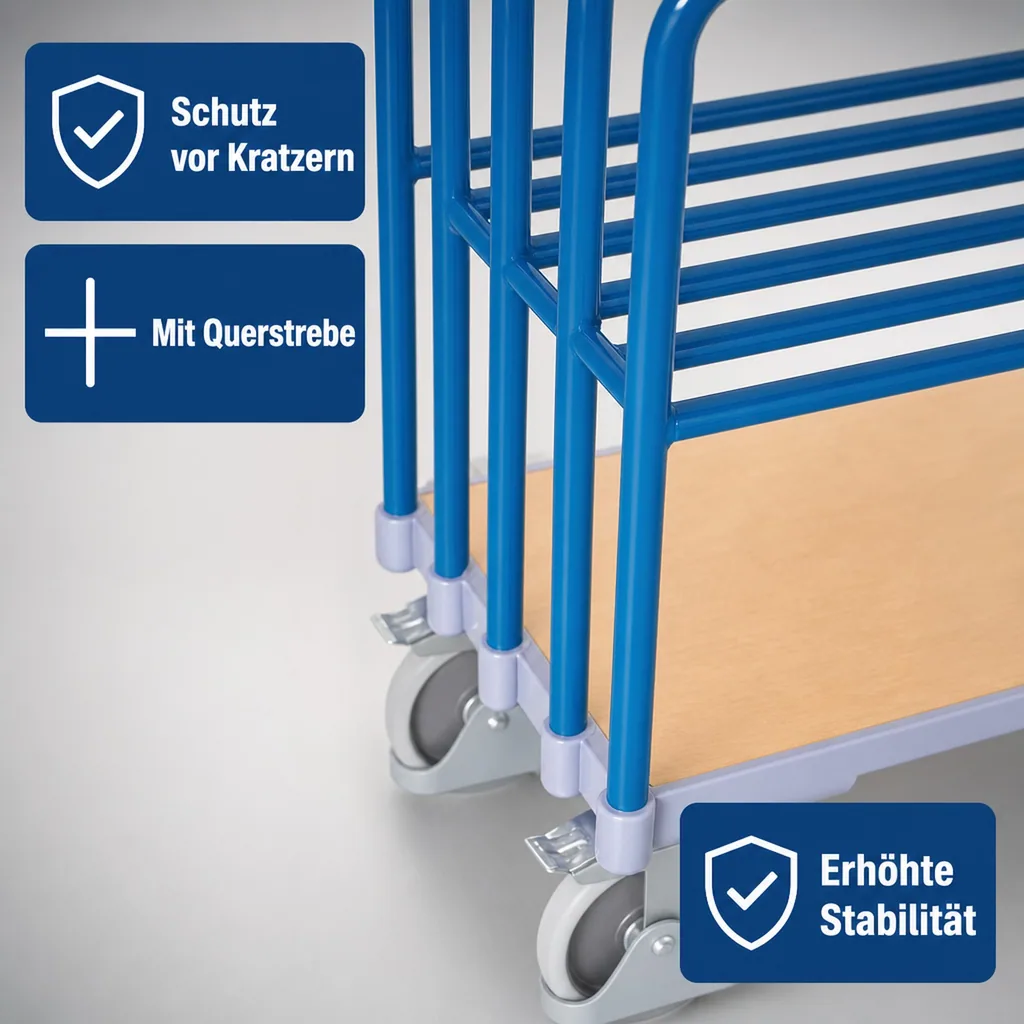 Rohrbügel, Rohrbügelwagen Zubehör, Stahl, pulverbeschichtet