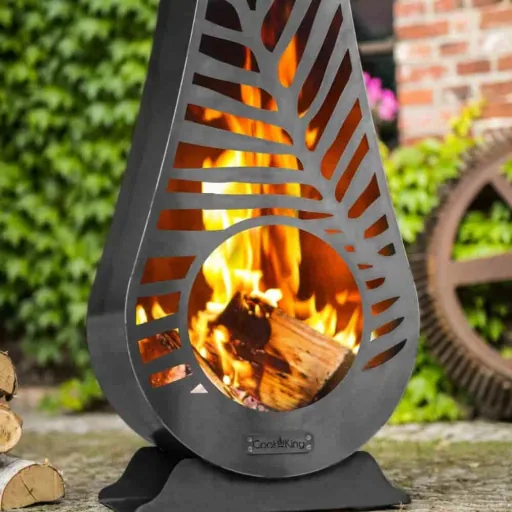 Gartenkamin Stahl, LIMA, Feuerstelle Garten, Aussenkamin