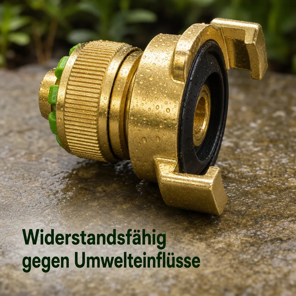 Schlauchkupplung 3/4 Zoll Messing, Schnellkupplung, Schlauchverbinder