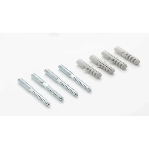 Stockschrauben M8, Montagematerial, Ovalschellen, Dübel S10, DN20 DN25, Edelstahl