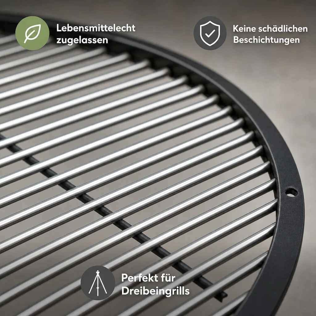 Grillrost 70 cm, Stahl Grillrost, Grillzubehör