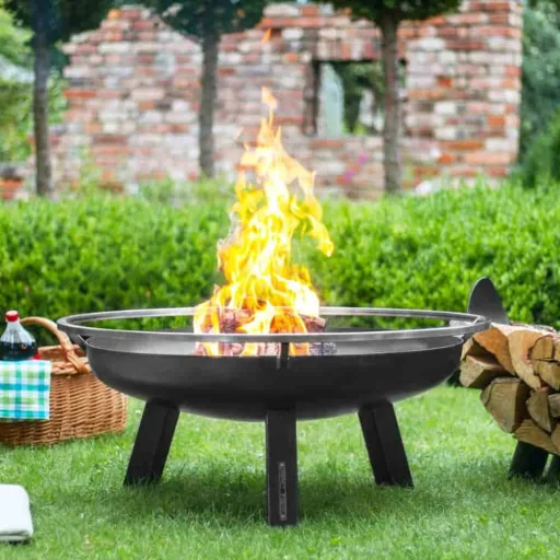 Feuerschale PORTO 60 cm, Naturstahl, Gartenfeuer
