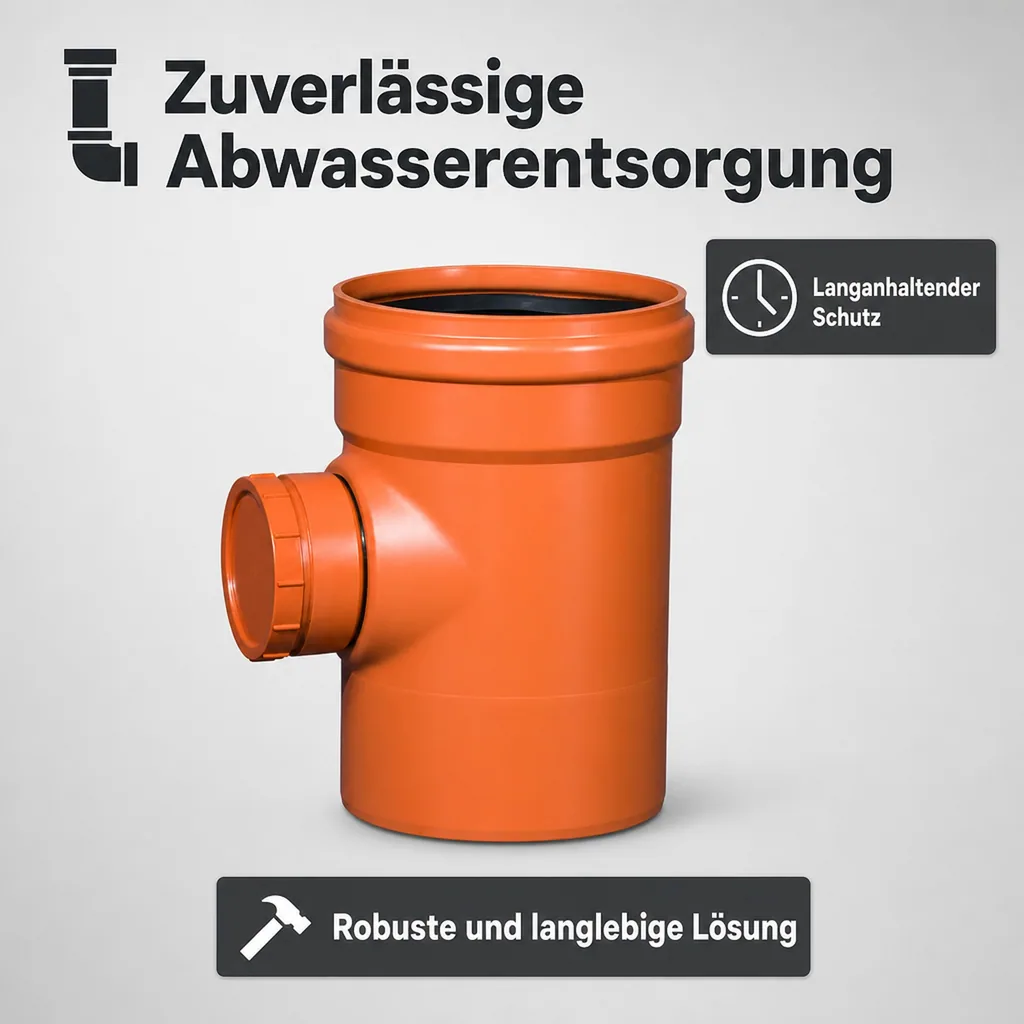 KG Rohr Reinigungsrohr DN 315, mit Deckel