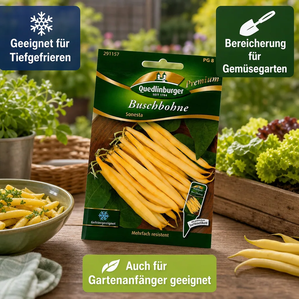 Buschbohnen kaufen, Sonesta, gelbe Wachsbohne