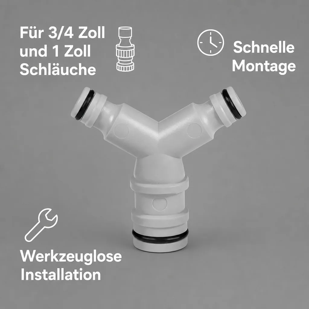 3/4 Zoll Abzweig, 1 Zoll Abzweig, 3 Wege Verbinder