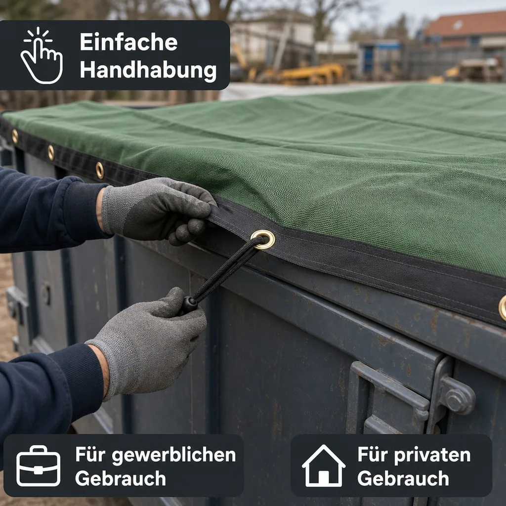 Anhänger Netz, Containernetz, 2,75x3,5m, Abdecknetz Anhänger