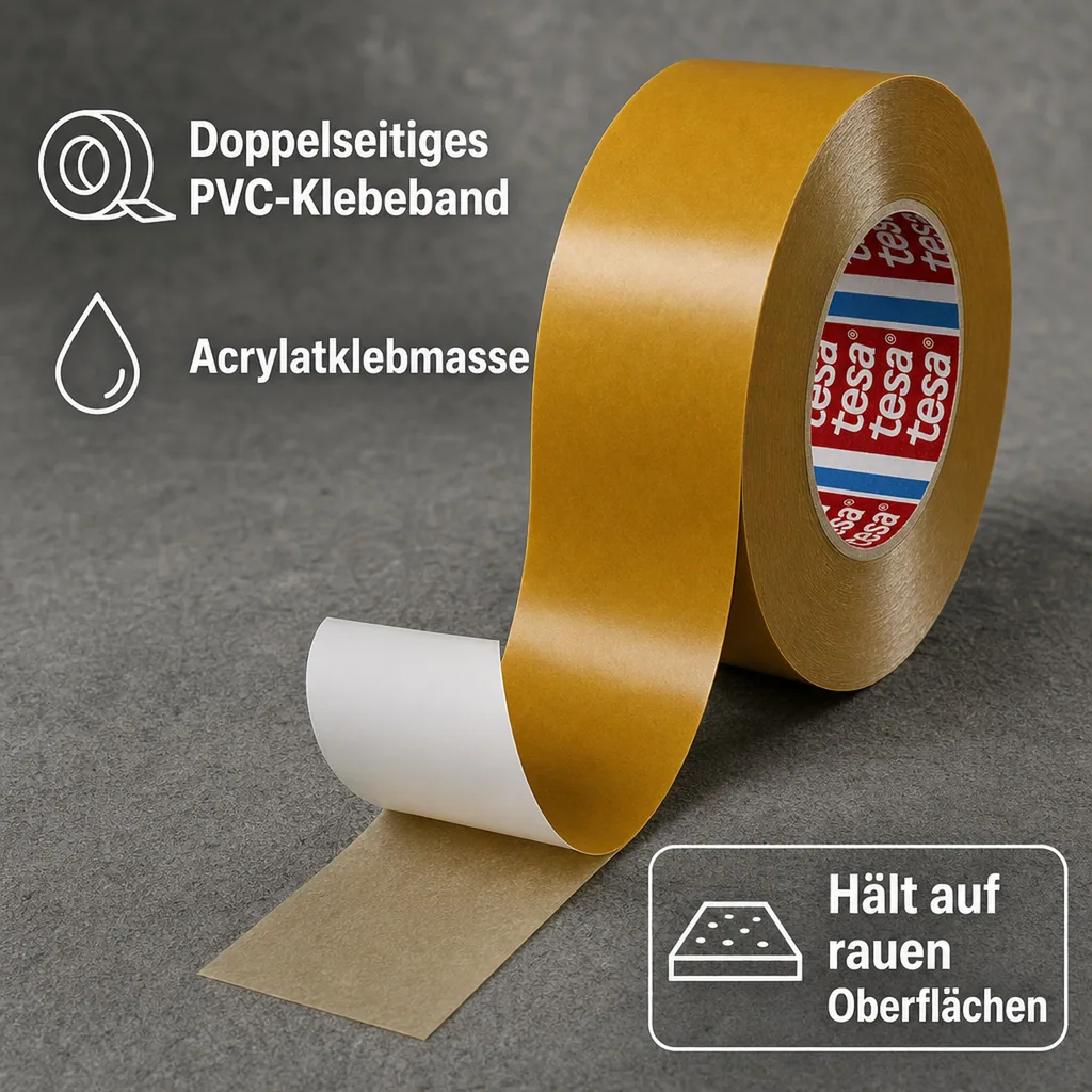 tesa doppelseitiges Klebeband 4970 PP 50 mm x 50 m (weiß)