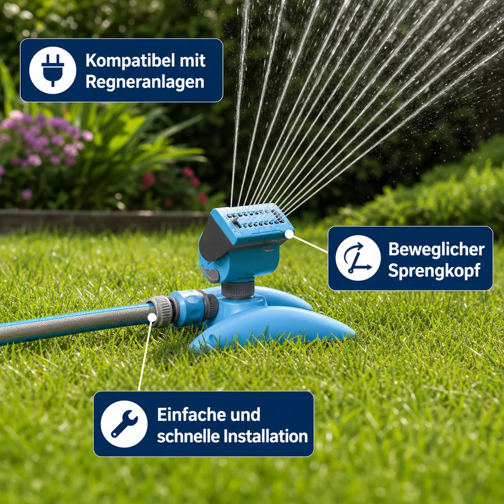 Rasensprenger, Oszillierender Rasensprenger  EXPERT, Gartenbewässerung