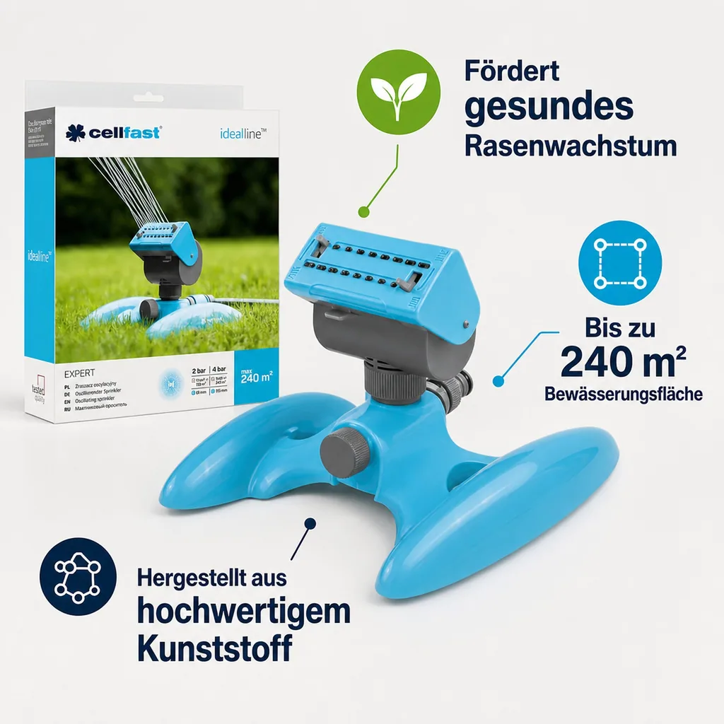 Rasensprenger, Oszillierender Rasensprenger  EXPERT, Gartenbewässerung