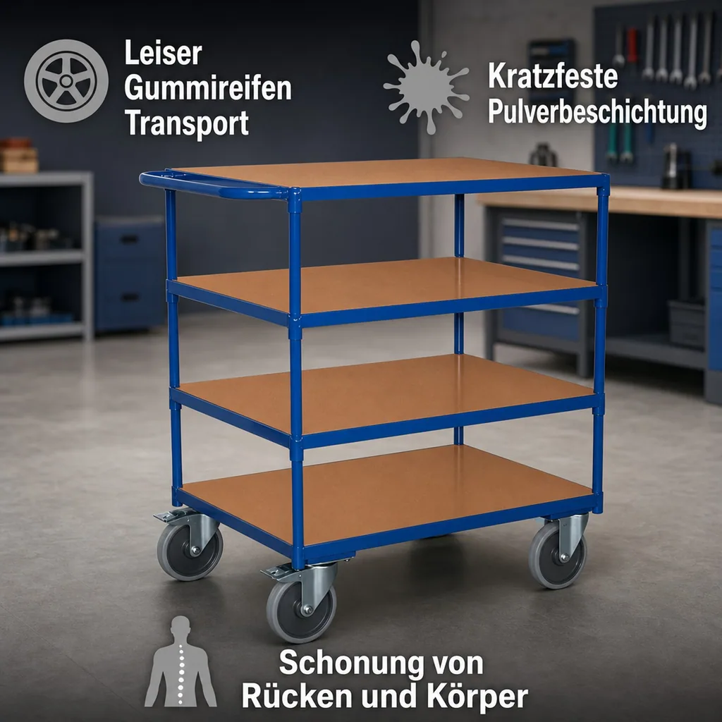 Tischwagen 500 kg, Schwerlast, Werkstattwagen, Transportwagen