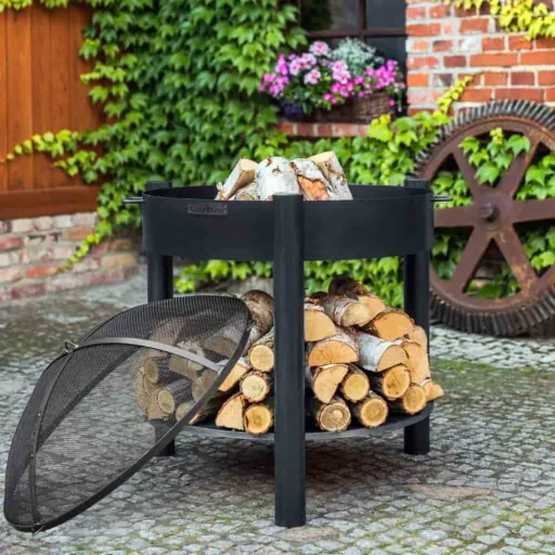 Feuerschale, Gartenfeuerschale, Stahl Feuerschale 80cm