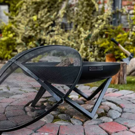 Feuerschale 80 cm, Stahl Feuerschale, Garten Feuerstelle