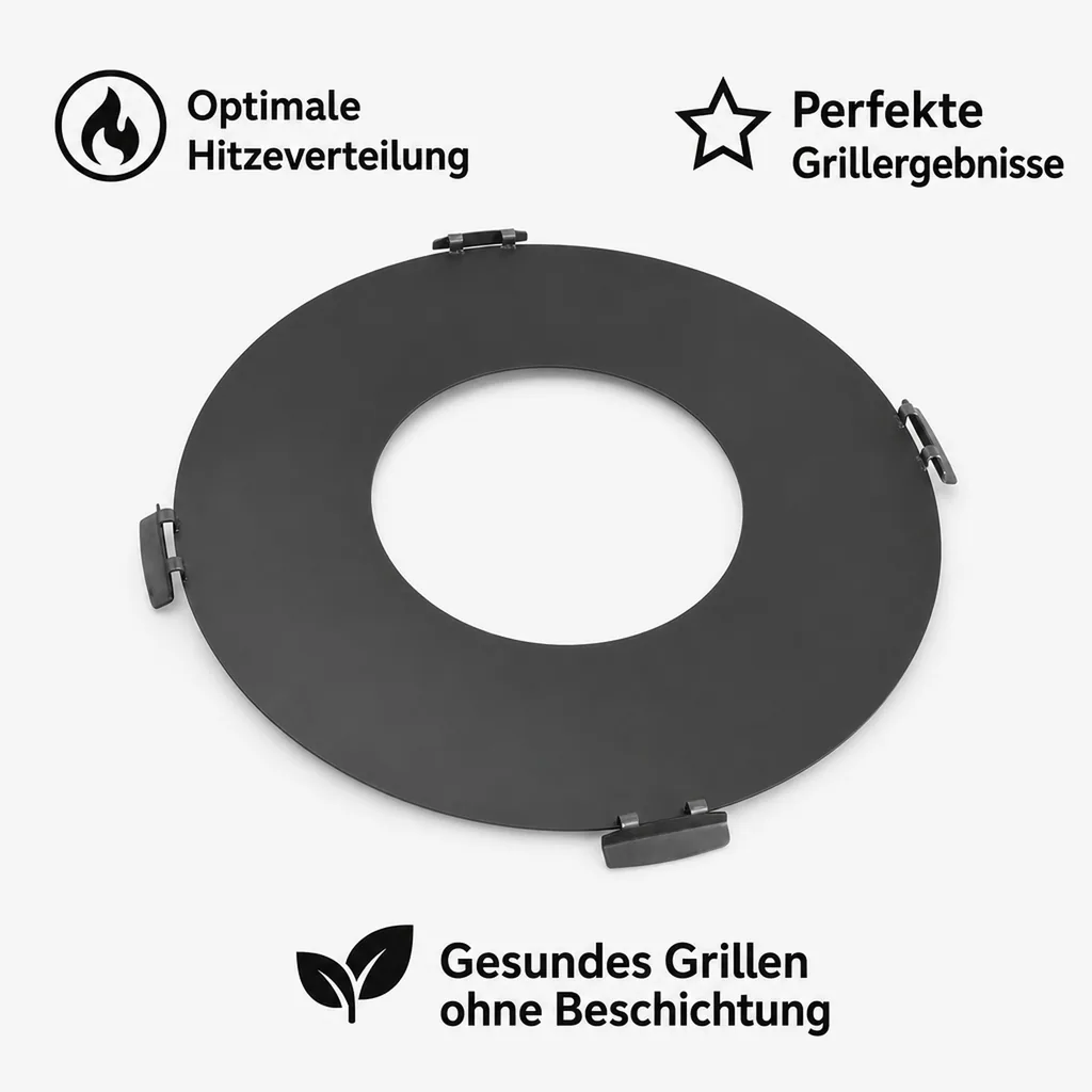 Grillplatte Feuerschale 98 cm, Stahl, Grillzubehör