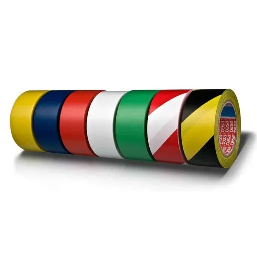 Bodenmarkierung, Bodenmarkierungsband, rot, 50 mm x 33 m, PVC, Warnmarkierungsband