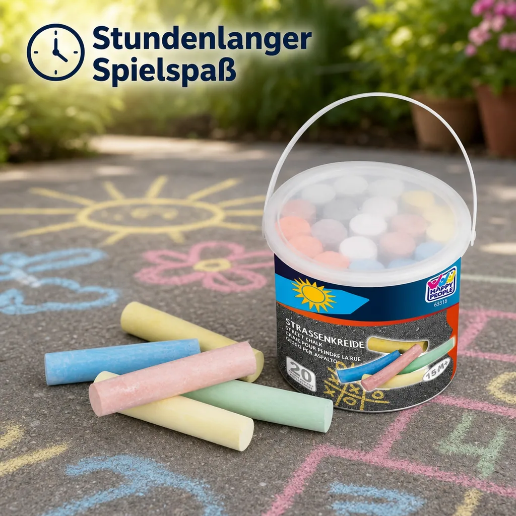 Straßenkreide Eimer, 20 Stück