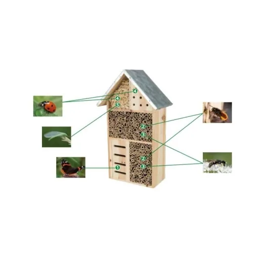 Insektenhotel, Insektenhaus Holz, Nützlingshotel