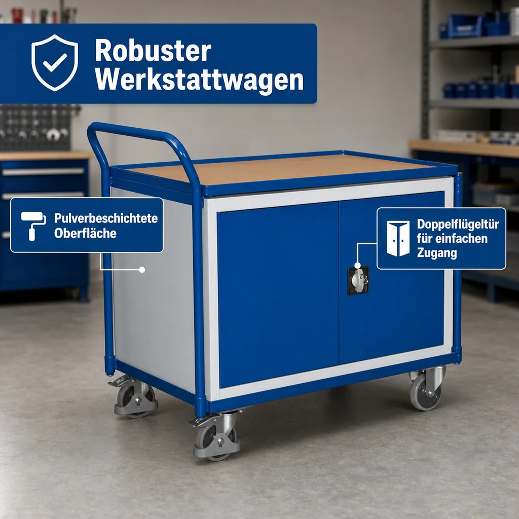 Werkstattwagen, Werkzeugwagen, Werkstattrollwagen, abschließbar