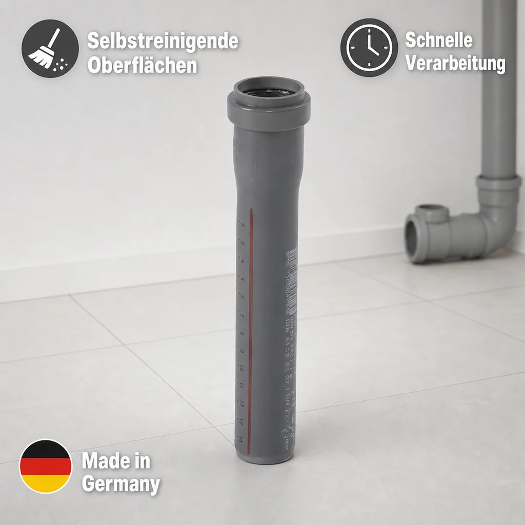 HT Rohr 160, HT Abwasserrohr DN 160, HTSafeEM Rohr