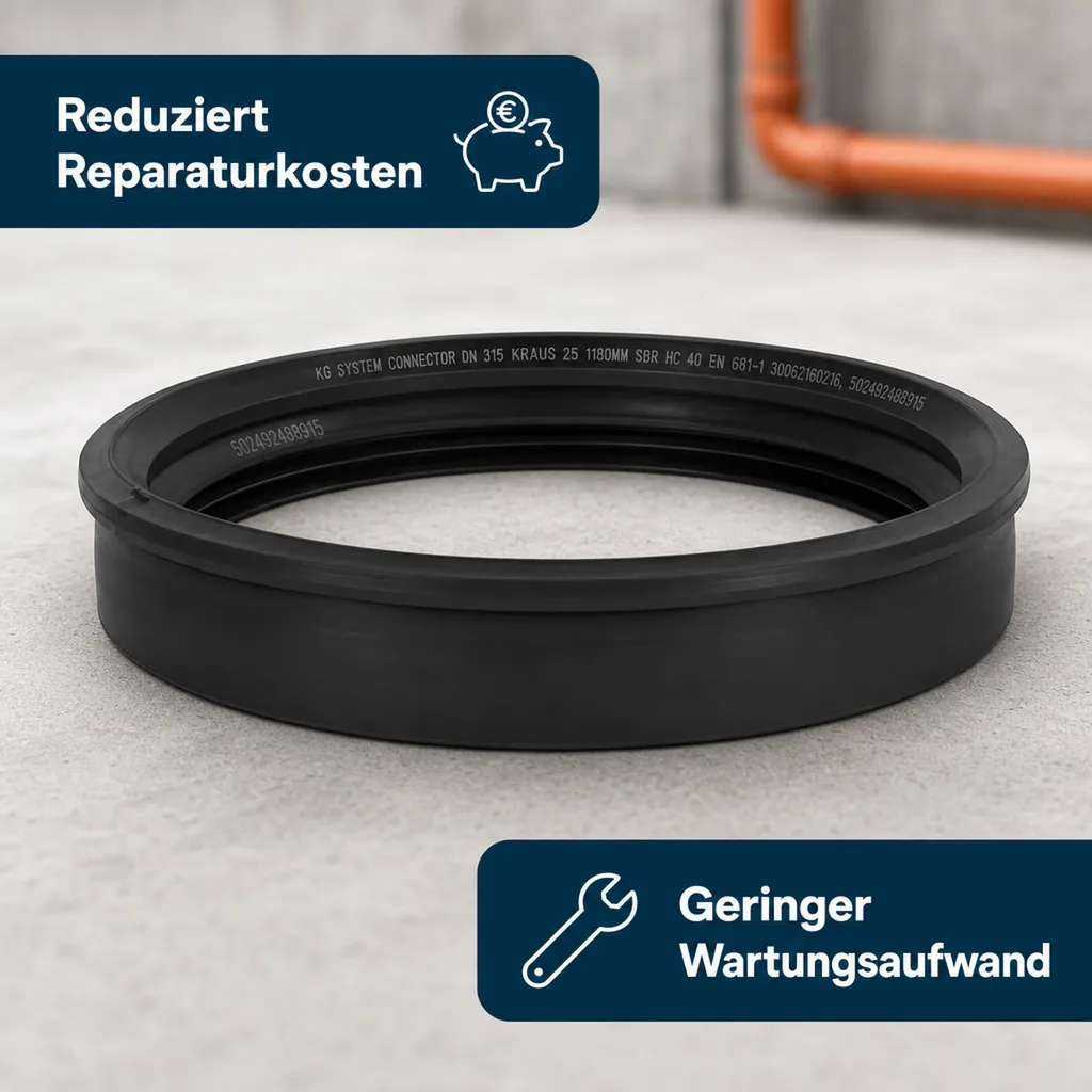 KG Rohr DN 315, Profilring, KG System Dichtung