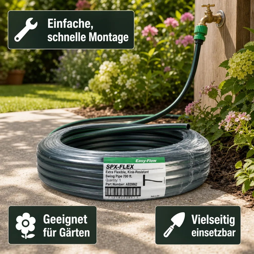 Gartenschlauch, Bewässerungsschlauch flexibel, 30m Druckschlauch