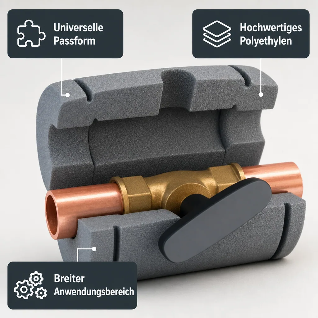 Kugelhahn Isolierung DN 40, Ventilisolierung, Armaturendämmung