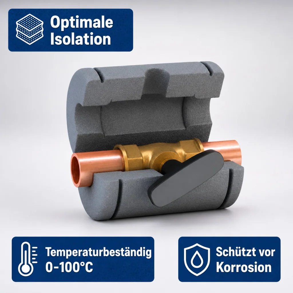 Kugelhahn Isolierung DN 40, Ventilisolierung, Armaturendämmung