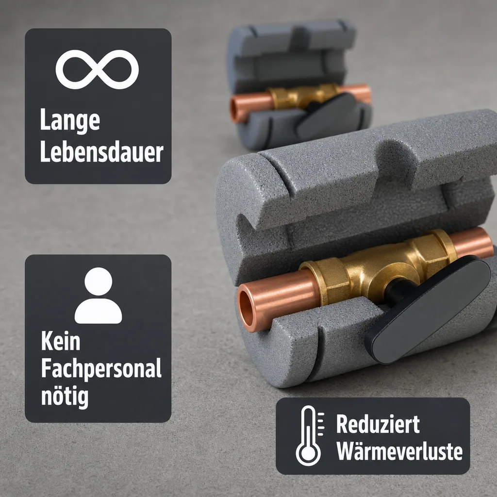 Kugelhahn Isolierung DN 40, Ventilisolierung, Armaturendämmung