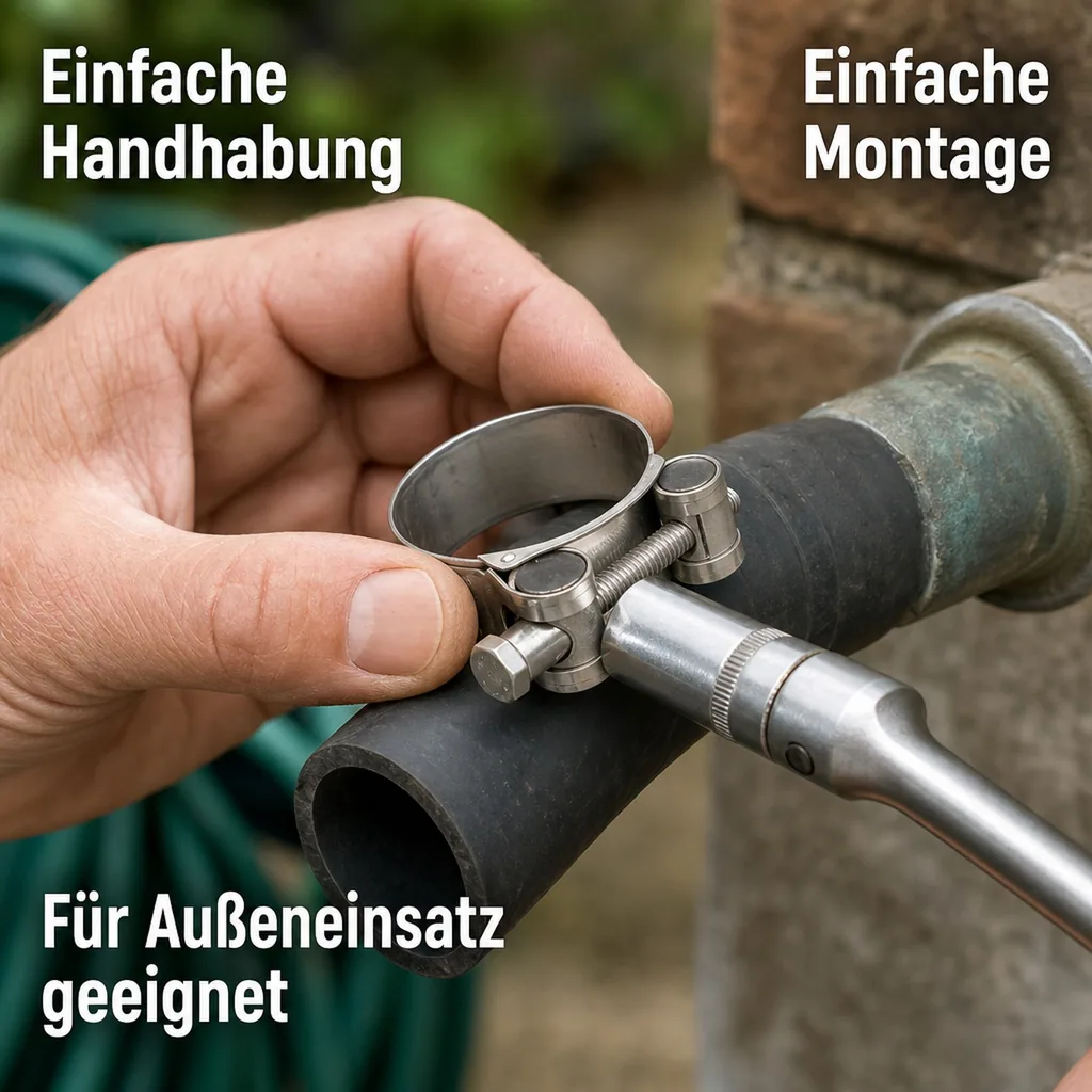 Schlauchschellen, Gelenkbolzenschelle, 44-47mm, Spannbackenschelle