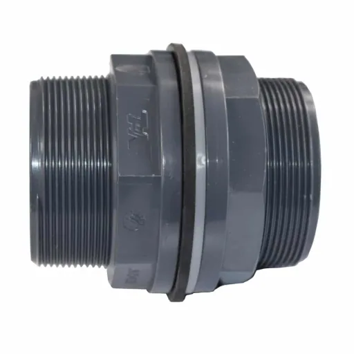 PVC Durchführung, Klebemuffe Außengewinde, 63mm, PN10