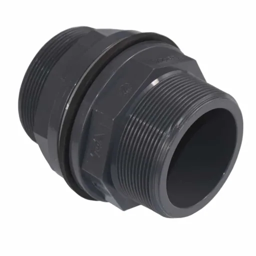 PVC Durchführung, Klebemuffe Außengewinde, 63mm, PN10