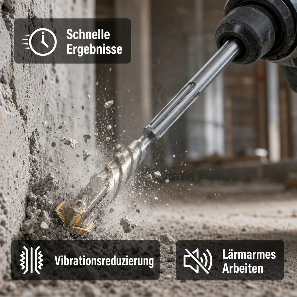 SDS Max Bohrer, Hammerbohrer, 35mm, 600mm, 4 Schneider, Betonbohrer