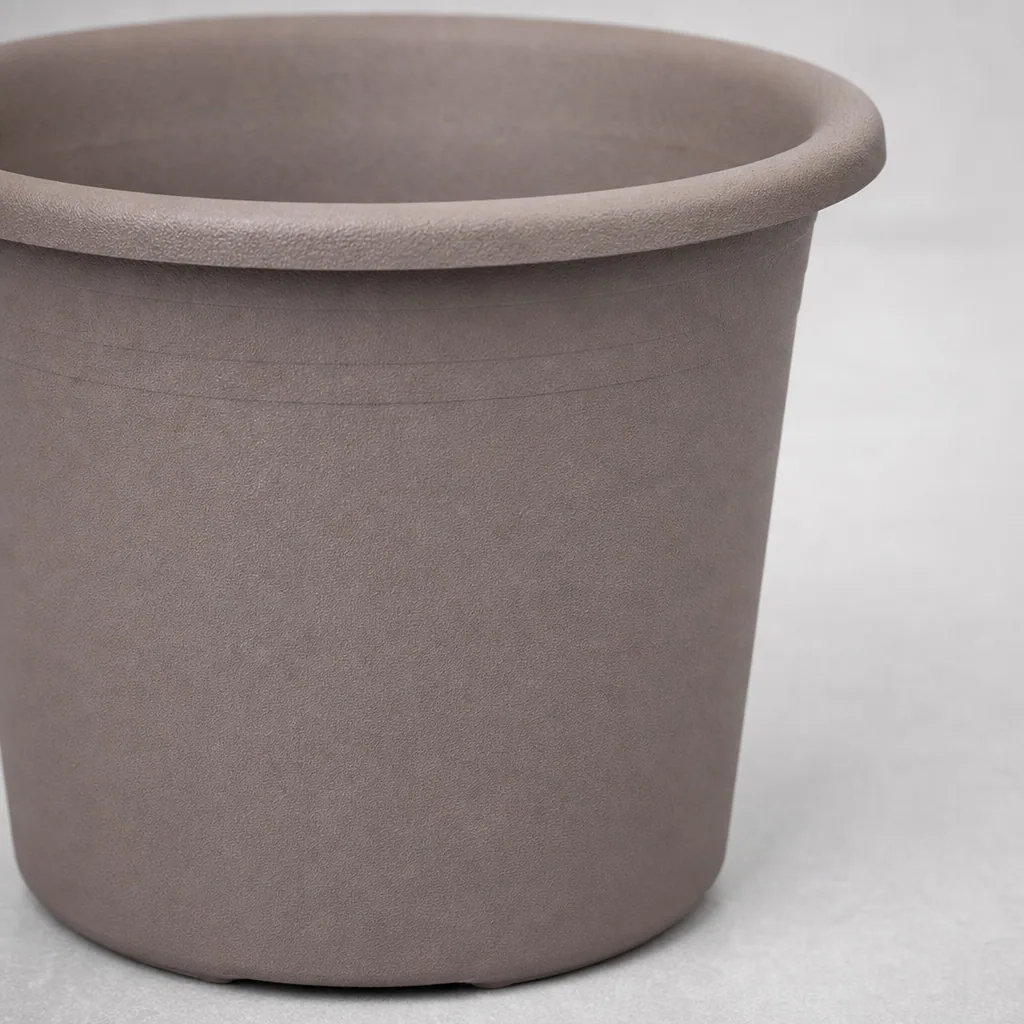 Blumentopf CYLINDRO ca. Ø 12 cm, 0,6 Liter - taupe