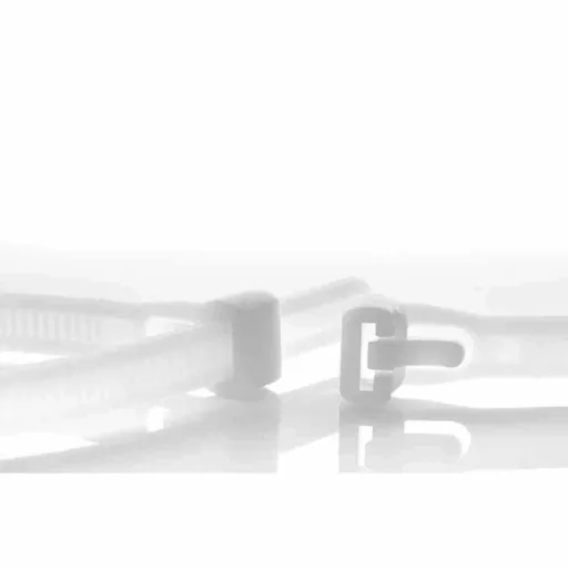 100 Kabelbinder wiederlösbar 370 x 7,6mm natur