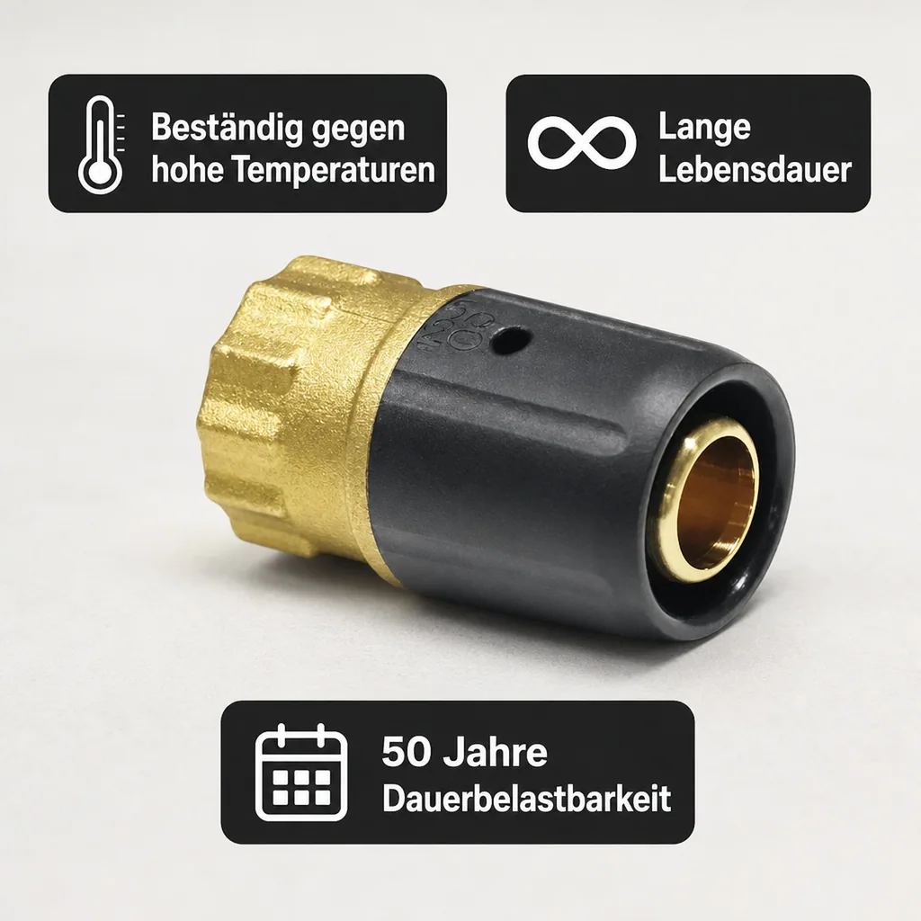 Fitting 20mm, Steckfitting Übergang, Rohrverbinder 20mm, Wasserleitung