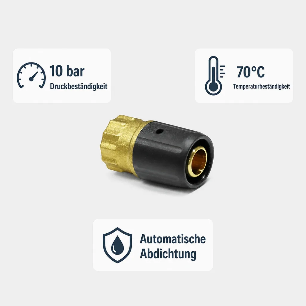 Fitting 20mm, Steckfitting Übergang, Rohrverbinder 20mm, Wasserleitung