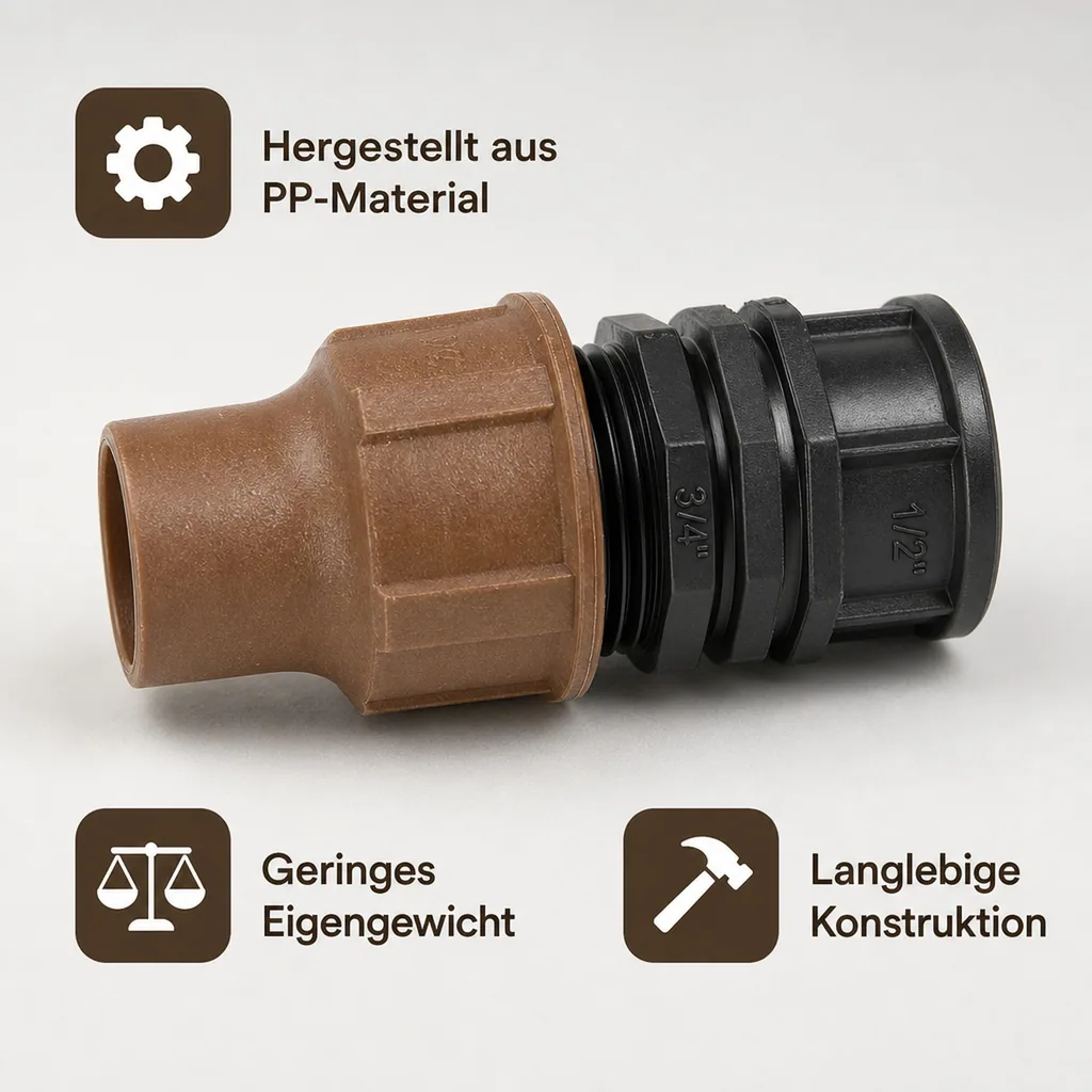 Kupplung BF-62 lock 16mm x 1/2" IG