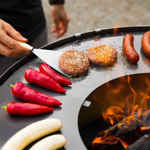Grillplatte Feuerschale, Edelstahl 102cm