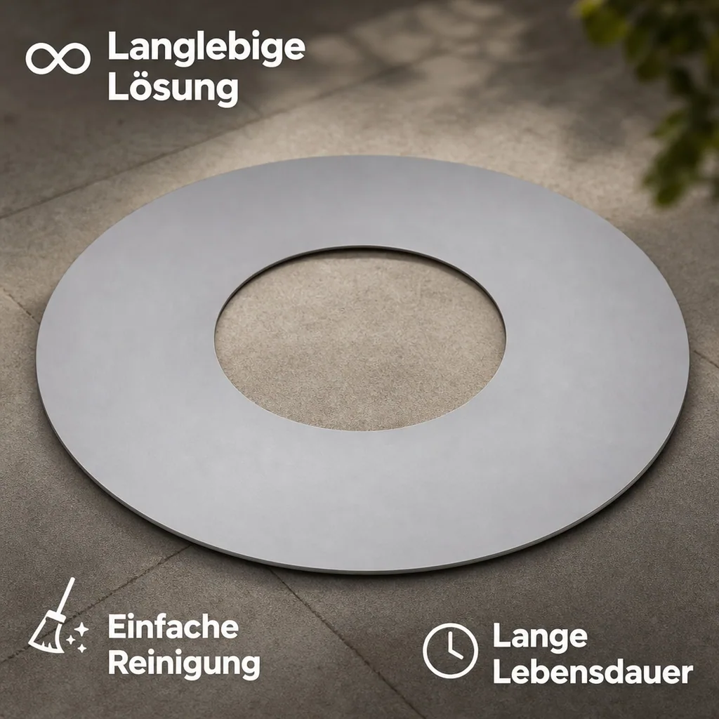Grillplatte Feuerschale, Edelstahl 102cm