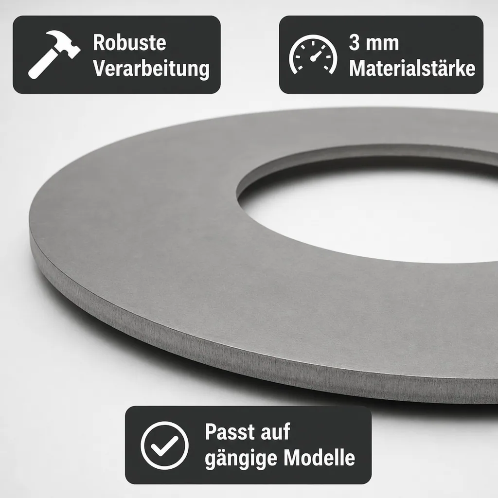 Grillplatte Feuerschale, Edelstahl 102cm
