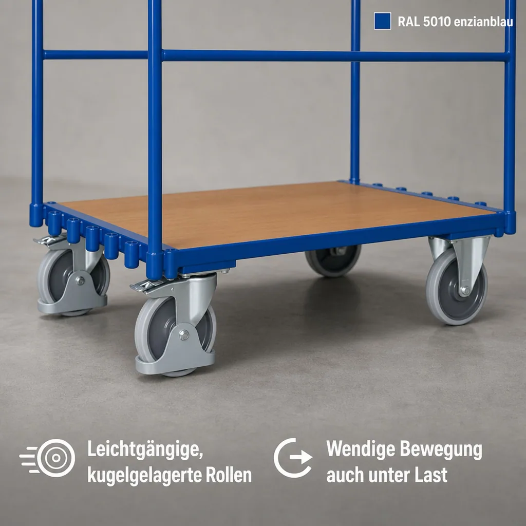 Rohrbügelwagen, XL, 500 kg Traglast, EasySTOP