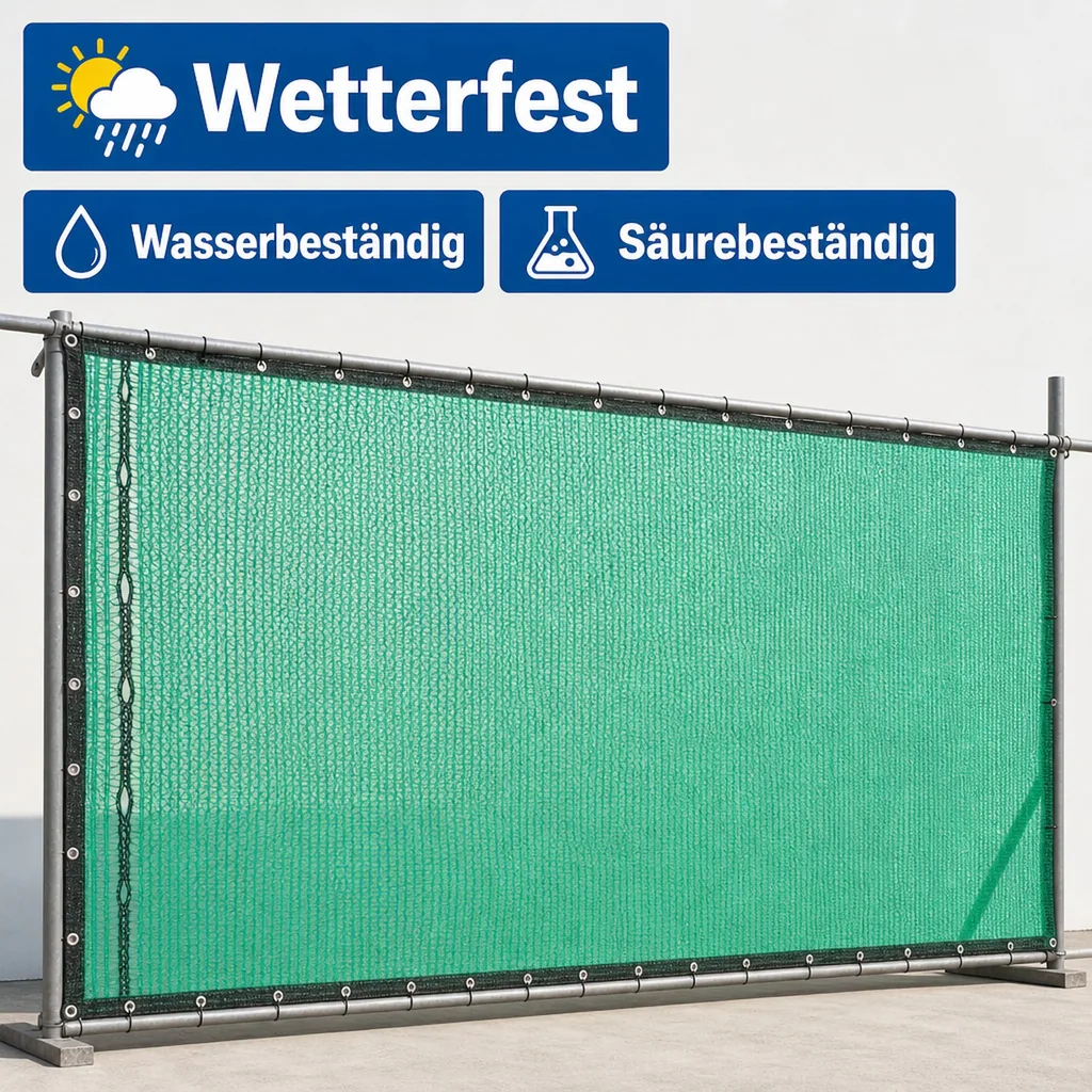 Gerüstschutznetz 3,07 x 10 m grün 50 g/m²