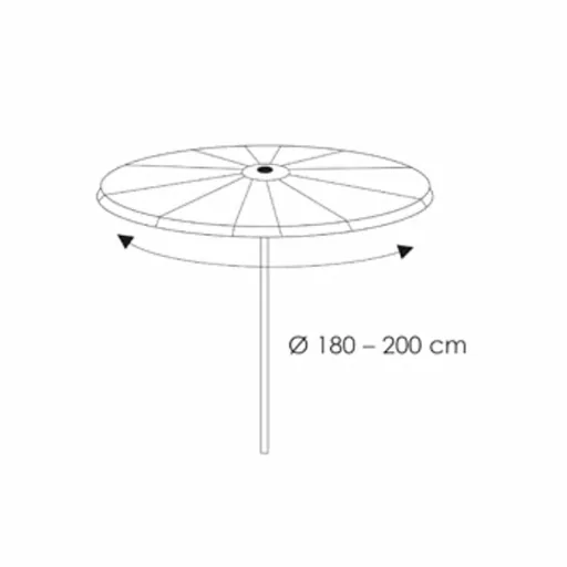 Schutzhülle Deluxe Partyschirm Ø180-200 cm, Wasserdicht & Wetterfest