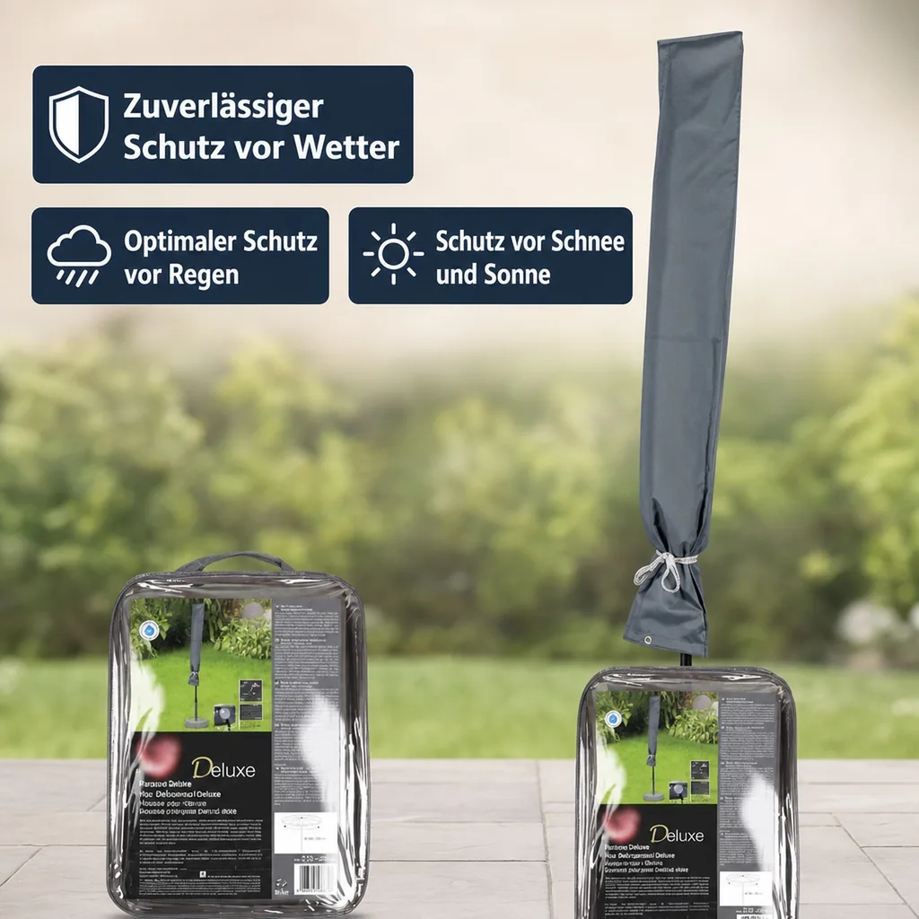 Schutzhülle Deluxe Partyschirm Ø180-200 cm, Wasserdicht & Wetterfest