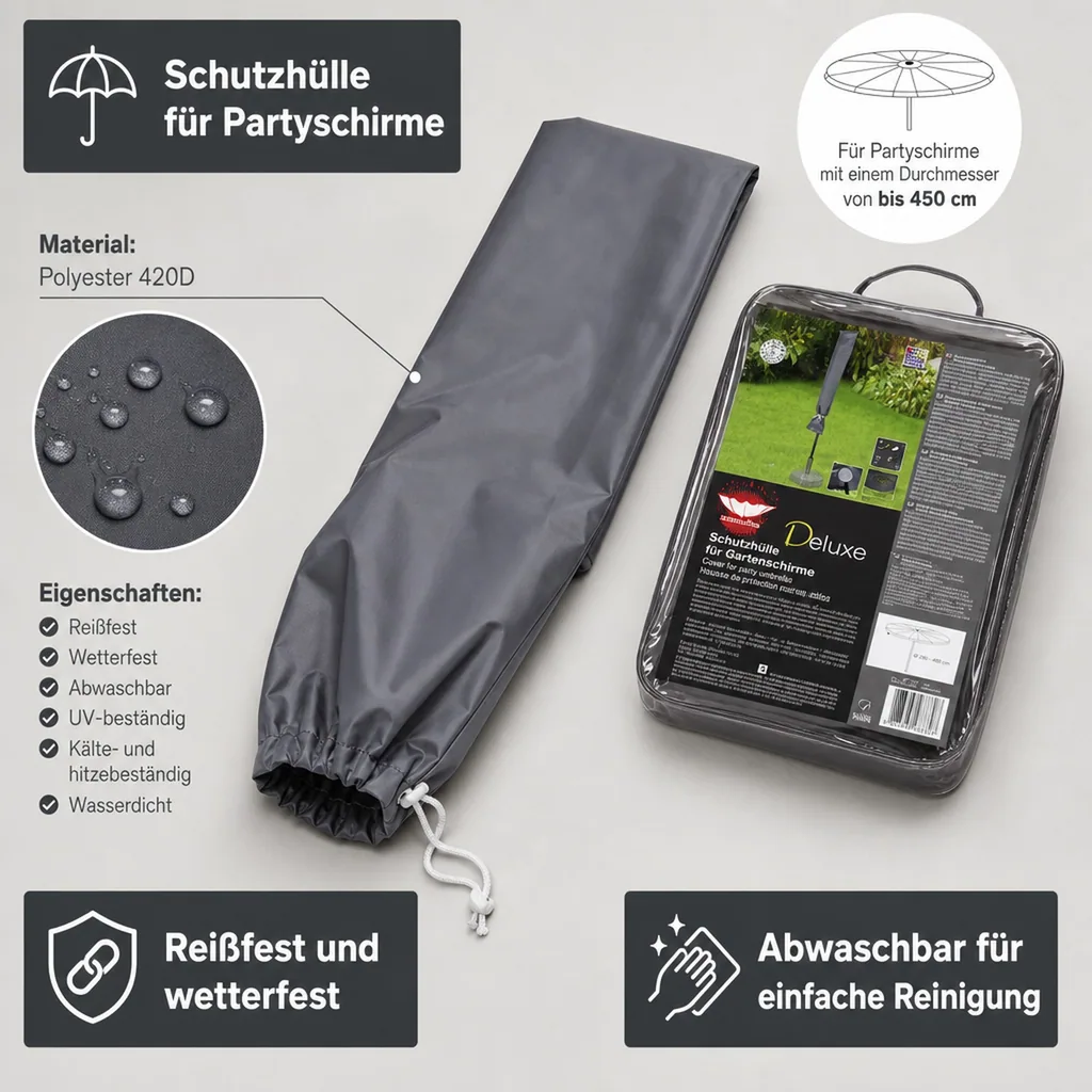 Schutzhülle Deluxe Partyschirm,ca.Ø450