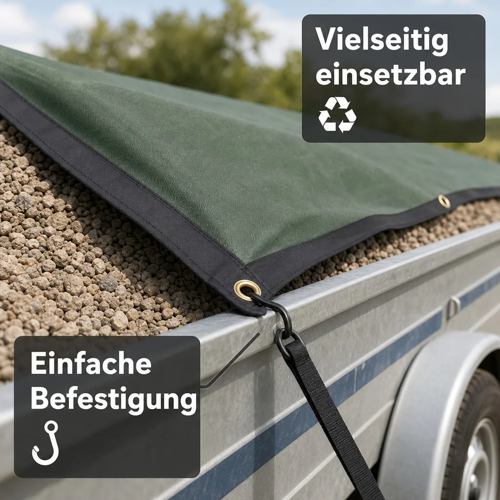 Anhängernetz, Containernetz, 3,2 x 8 m, Feinmaschiges Netz