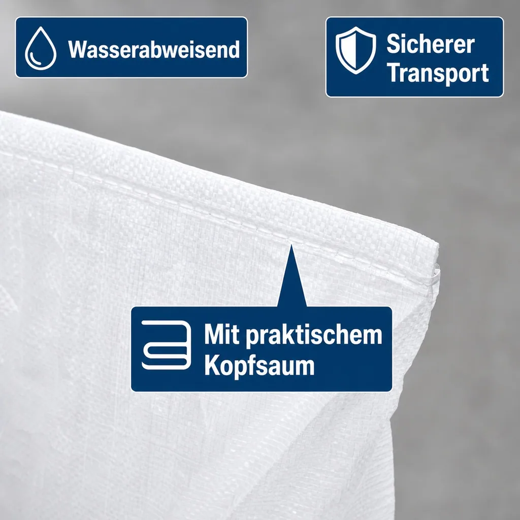 Gewebesack 65x115cm, PP Sack, Schüttgutsack, reißfest